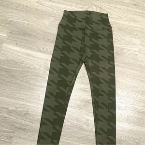 Alo green checkered leggings